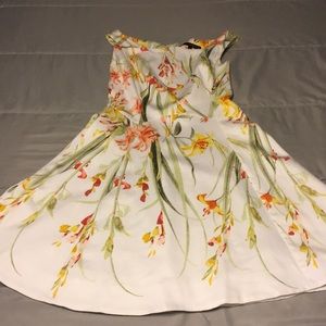 WHBM floral fit-and-flare dress